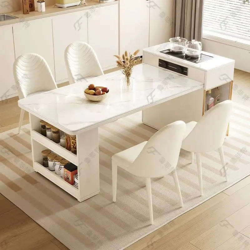 Office Furniture Set - # V家具 キッチンアイランド セントラルアイランド ユニットテーブル チェアセット