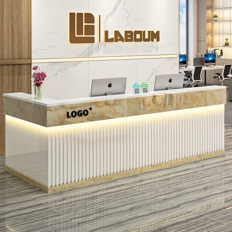 Office Furniture Bali - モダンサロン受付デスク 北欧風高級美容受付デスク ディスプレイ ヴィンテージオフィス トレンドバーカウンター 業務用家具