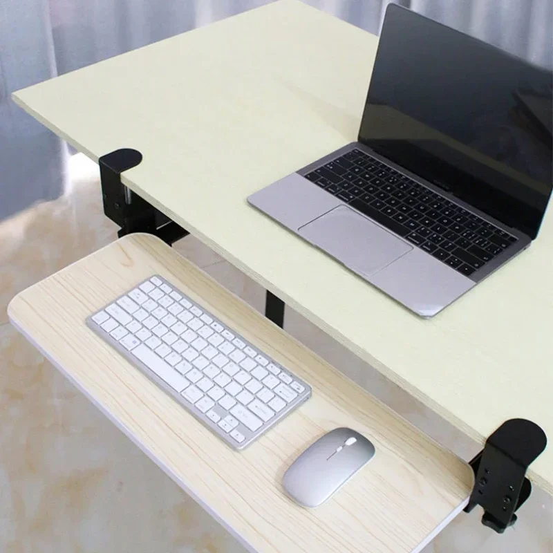 Keyboard Drawer Under - キーボード収納ラック スライドアウト式デスク下引き出し マウス棚ブラケット ノードリルデスク拡張トレイ オフィス用