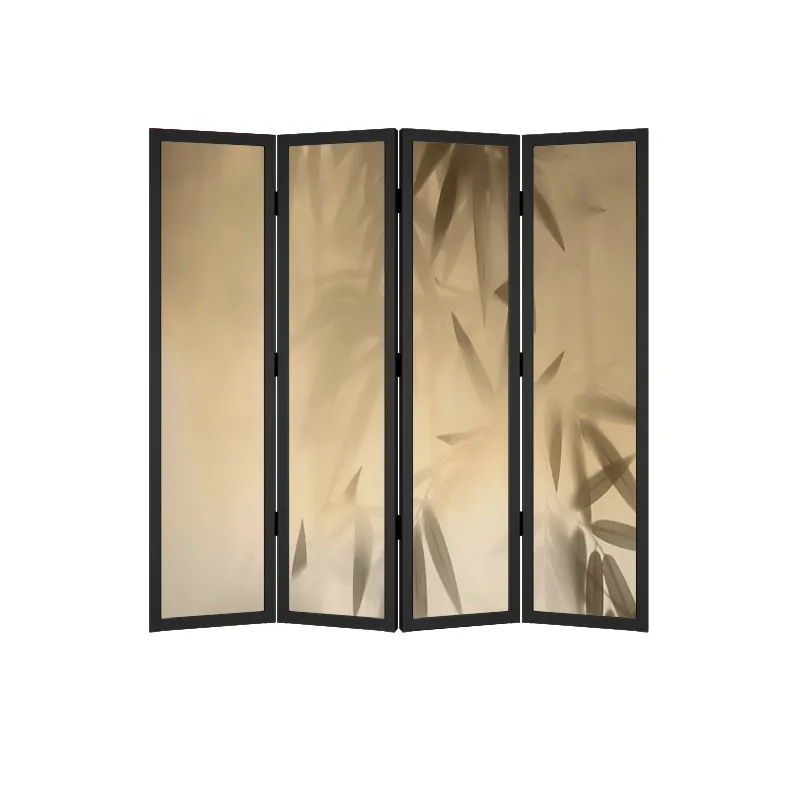 Room Divider Bamboo - フォメックス特注中国竹製折りたたみスクリーンパーティション、クラシカルなリビングルーム用可動式間仕切り、茶室やB&Bの装飾用、無垢材製