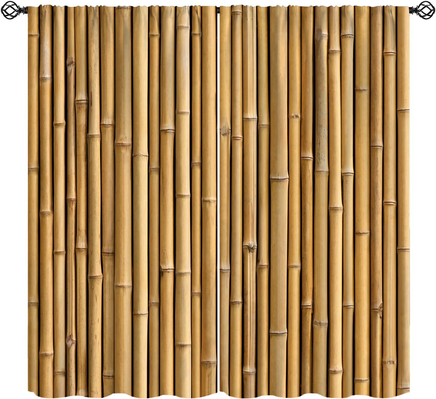 Room Divider Bamboo - エレガントな竹製木製縦型カーテンセット ルームディバイダー スクリーンパネル ウィンドウブラインド ナチュラル 室内/屋外装飾