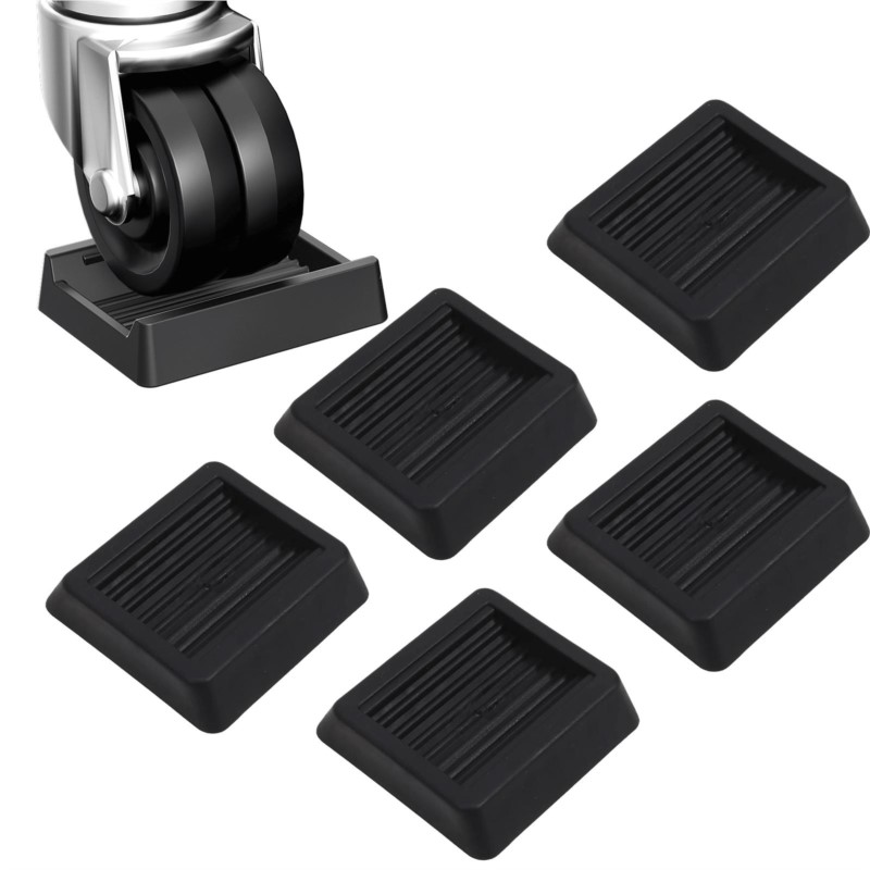 Office Furniture Set - 4 ピース/セットオフィスチェアホイールストッパー家具キャスターカップ堅木床プロテクター防振パッドローラーフィート滑り止めマット
