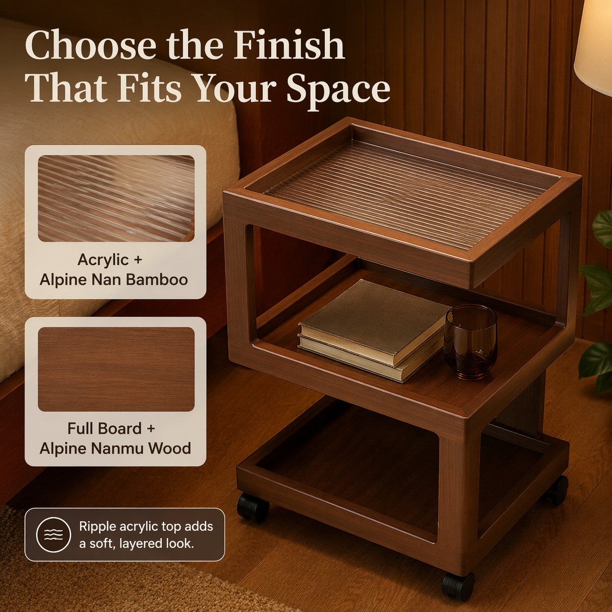 モダンな小さなテーブル寝室の棚ソファサイド収納キャビネットコ - Room Divider Bamboo のレビューと価格