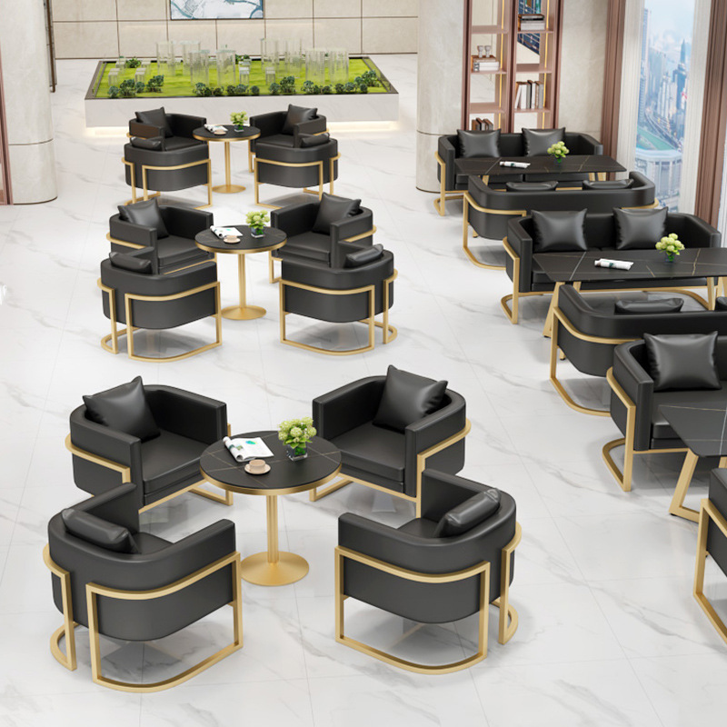 オフィス家具 待合室 レセプションソファ モダンレザーオフィ - Office Furniture Set のレビューと価格