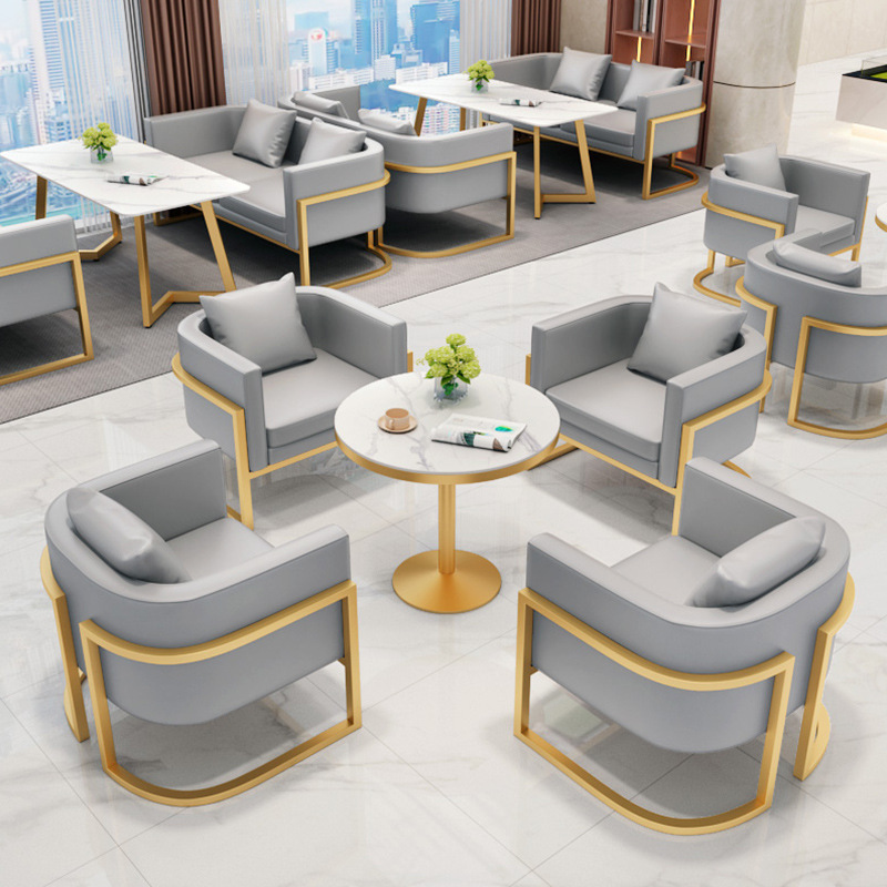 オフィス家具 待合室 レセプションソファ モダンレザーオフィ - Office Furniture Set のレビューと価格