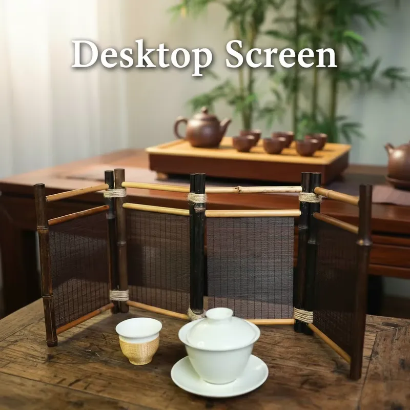【CHIMU HOME】天然竹製折りたたみスクリーン デスク - Room Divider Bamboo のレビューと価格