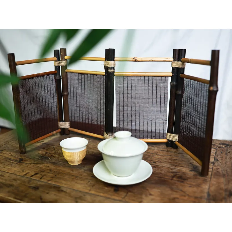 【CHIMU HOME】天然竹製折りたたみスクリーン デスク - Room Divider Bamboo のレビューと価格