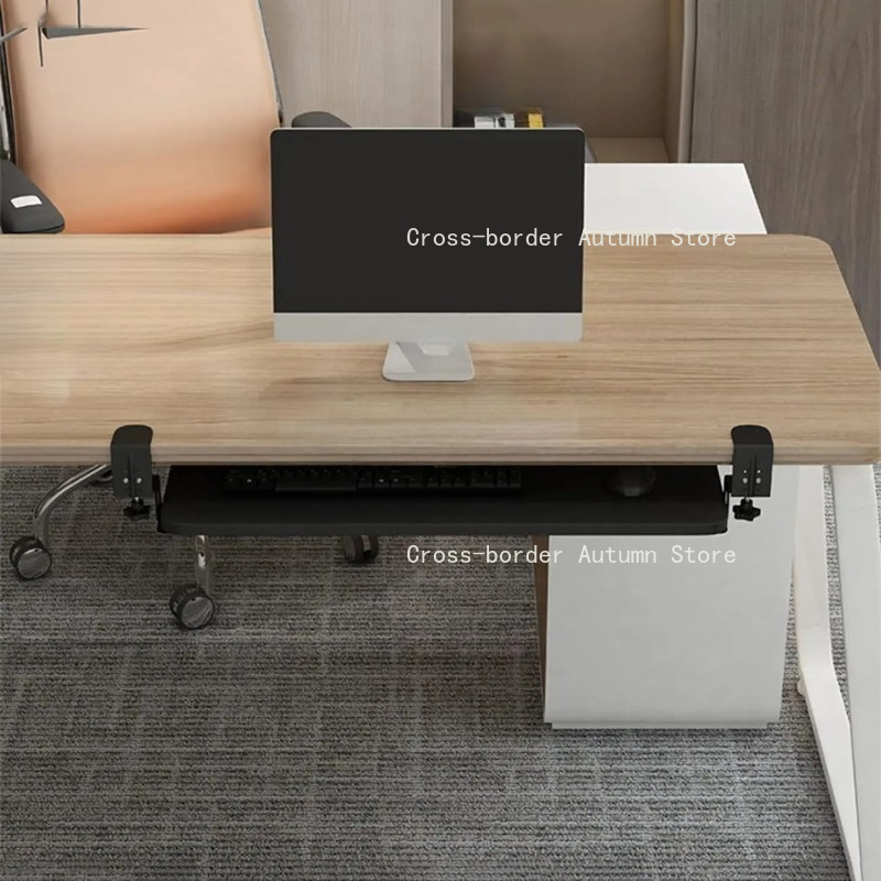 1PC クランプ式キーボードトレイ 人間工学に基づいたスライ - Keyboard Drawer Under のレビューと価格