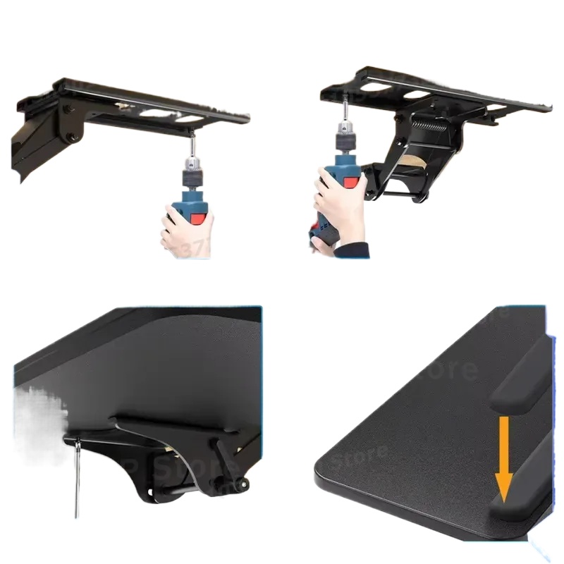 デスク下キーボードトレイ クリップオン式スライド引き出し コ - Keyboard Drawer Under のレビューと価格