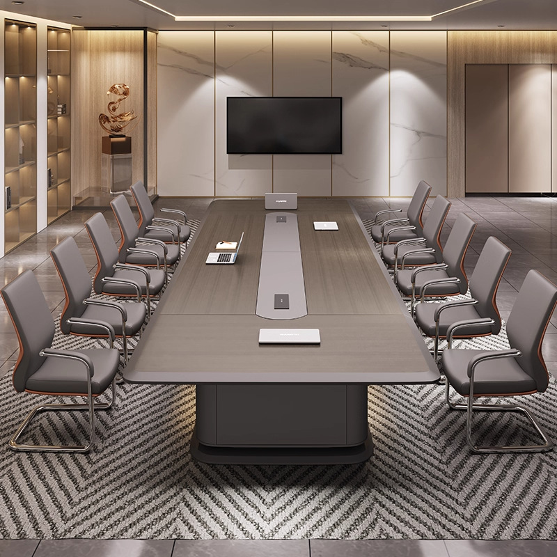 大型オフィス会議テーブル シンプルモダン 商談 高級感 ライ - Office Furniture Set のレビューと価格