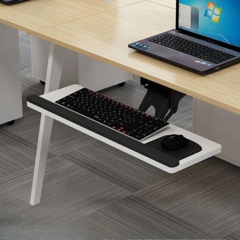 デスク下スライド式キーボードトレイ、マウスパッド付き、人間工 - Keyboard Drawer Under のレビューと価格