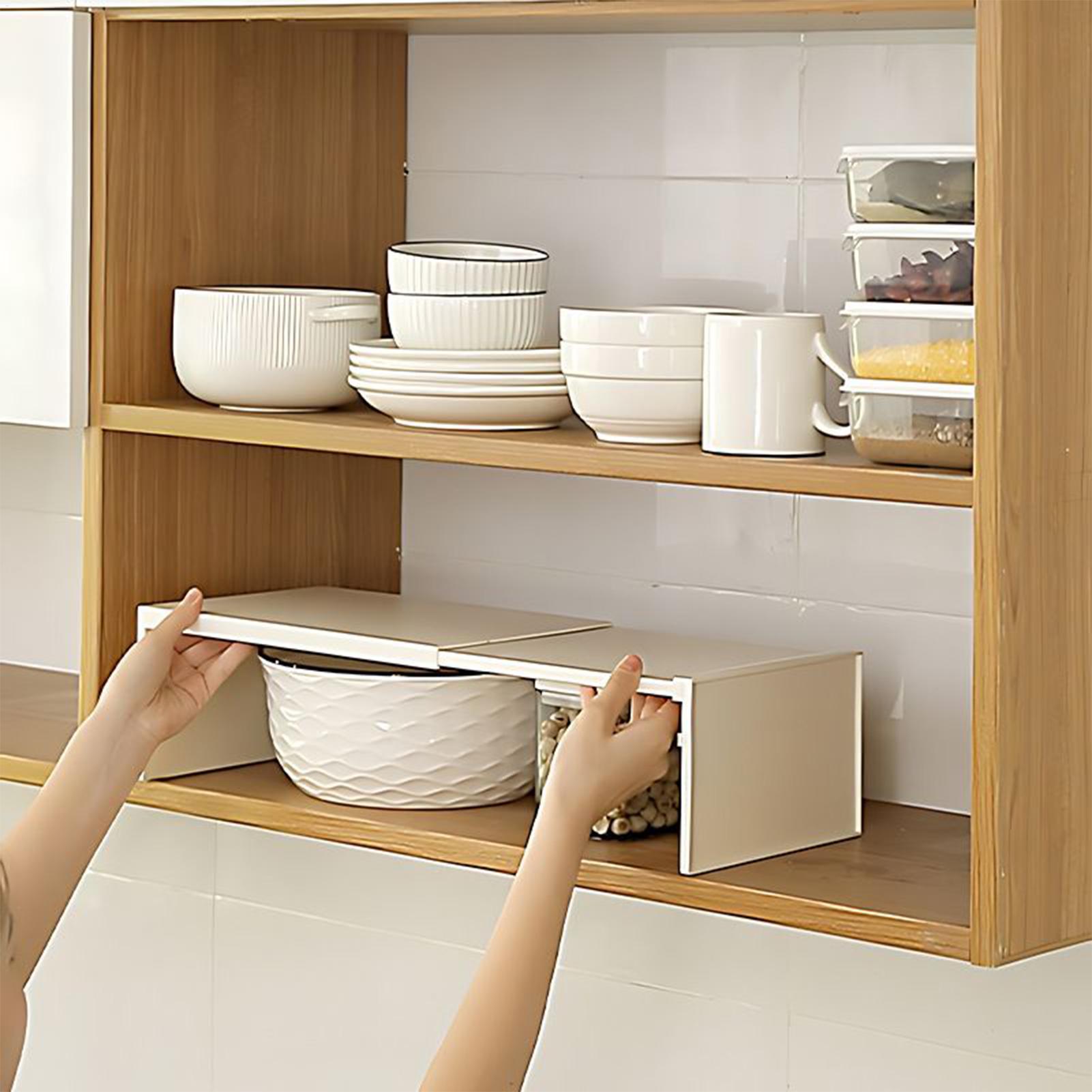 キッチン用伸縮式キャビネットシェルフ 家庭用積み重ね可能な垂 - Room Divider Bamboo のレビューと価格