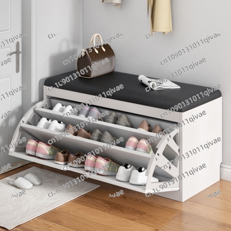 超薄型靴交換用スツールと靴キャビネット、17cmの出入り口、 - Room Divider Bamboo のレビューと価格