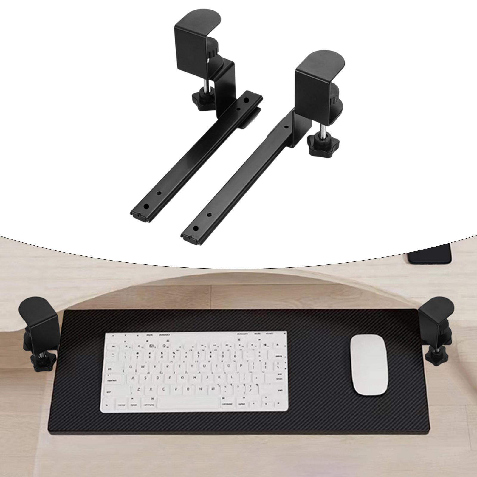 デスク下キーボードトレイスライドサイドマウント家具オフィスス - Keyboard Drawer Under のレビューと価格
