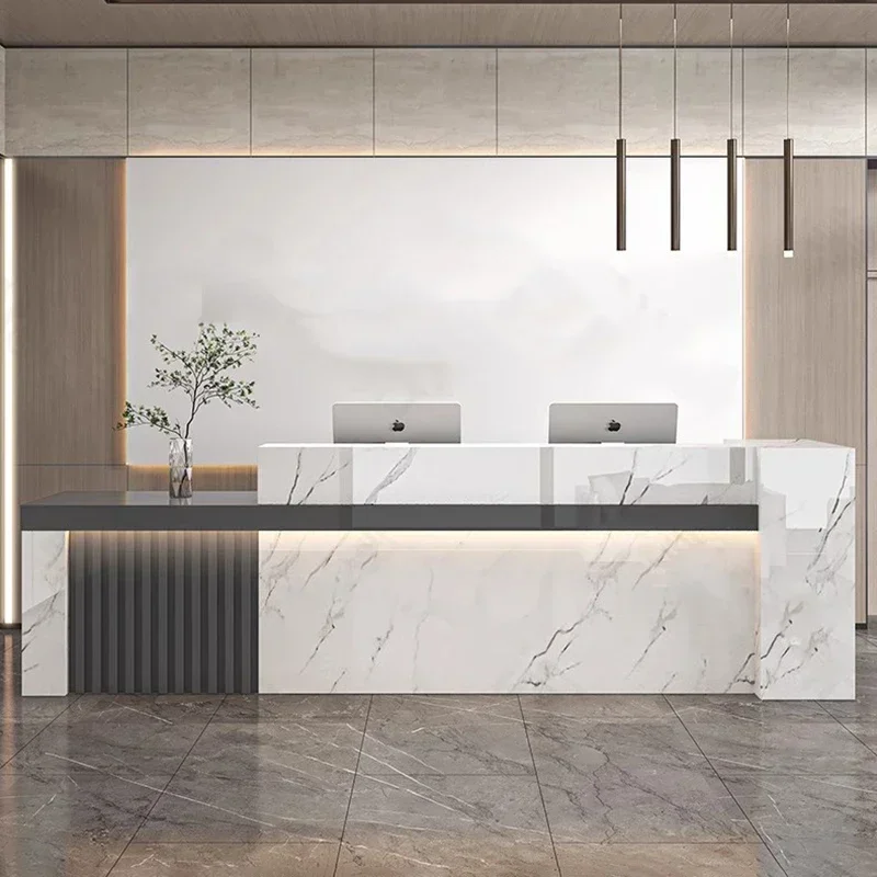 北欧風高級受付デスク サロン風ディスプレイ受付デスク モダン - Office Furniture Bali のレビューと価格