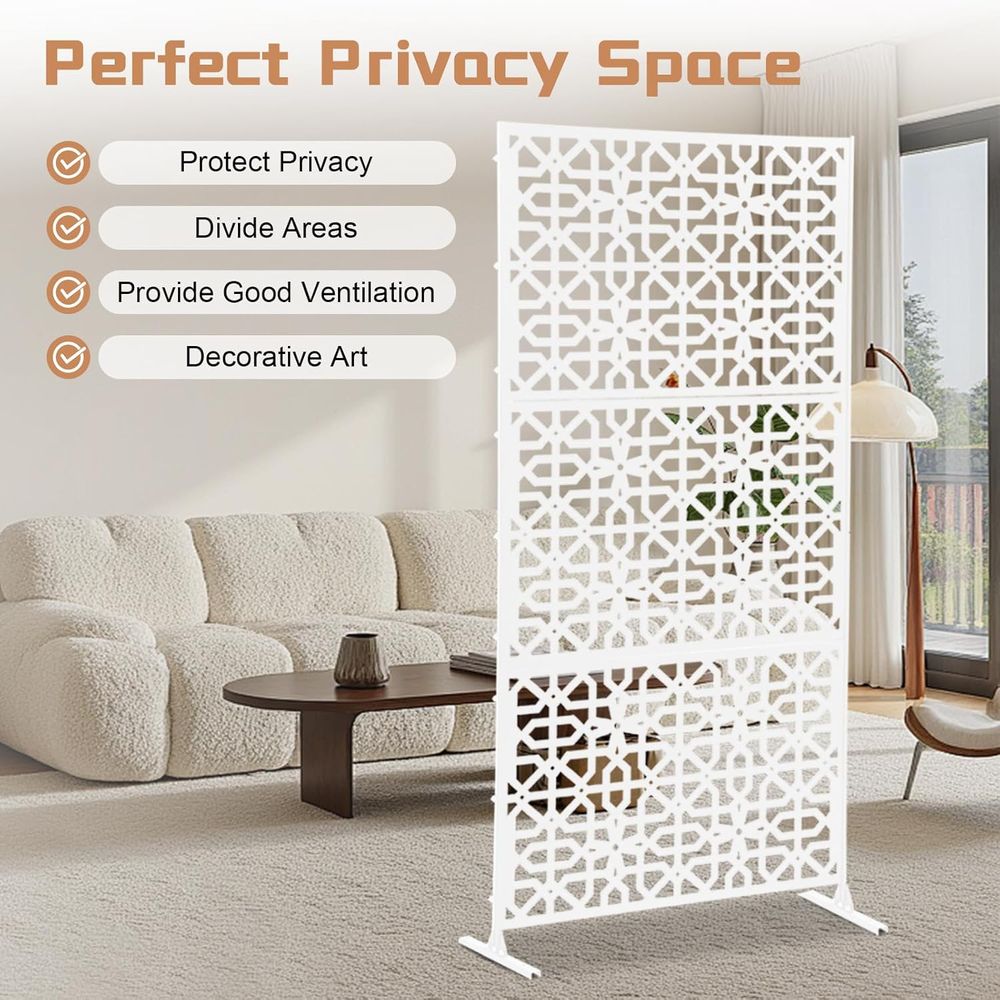 屋外用プライバシースクリーン、自立型プライバシースクリーン＆ - Room Divider Bamboo のレビューと価格