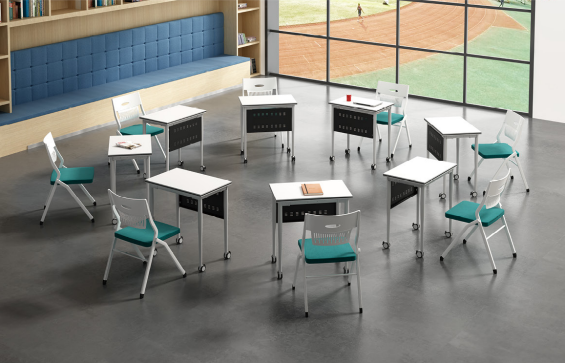 アメリカンモダン教室デスクと椅子セット学校家具学生デスクと椅 - Office Furniture Set のレビューと価格