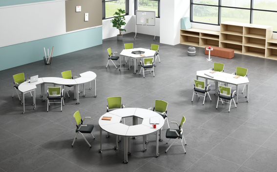 アメリカンモダン教室デスクと椅子セット学校家具学生デスクと椅 - Office Furniture Set のレビューと価格