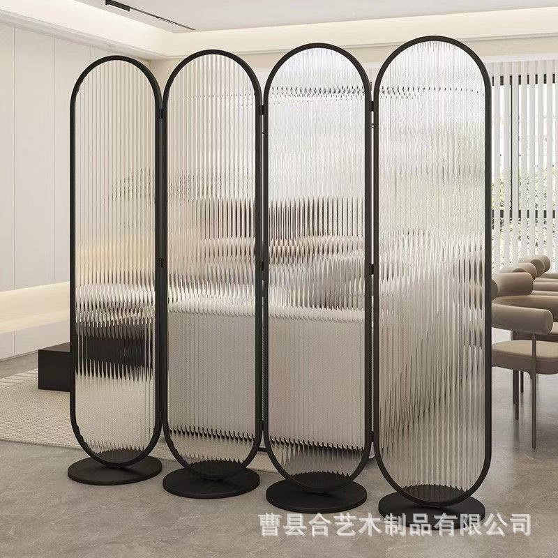 パンチングフリーアクリルガラススクリーンパーティションリビン - Room Divider Bamboo のレビューと価格