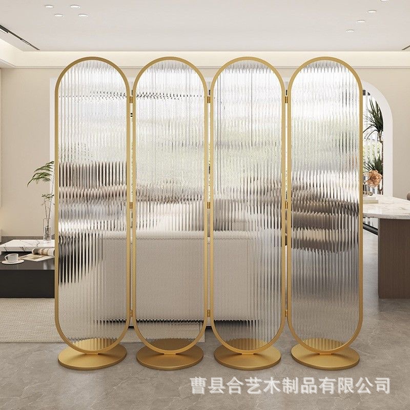 パンチングフリーアクリルガラススクリーンパーティションリビン - Room Divider Bamboo のレビューと価格