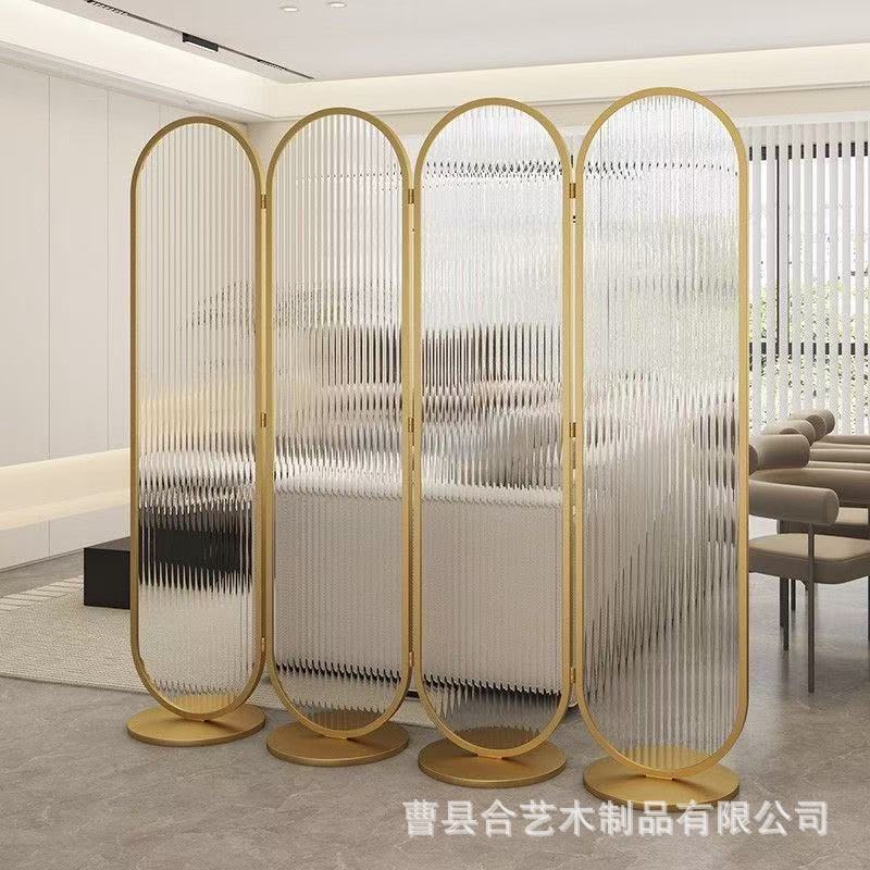 パンチングフリーアクリルガラススクリーンパーティションリビン - Room Divider Bamboo のレビューと価格