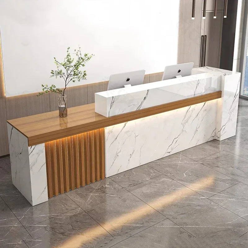 c13- ディスプレイ受付デスク 北欧モダン受付デスク トレ - Office Furniture Bali のレビューと価格