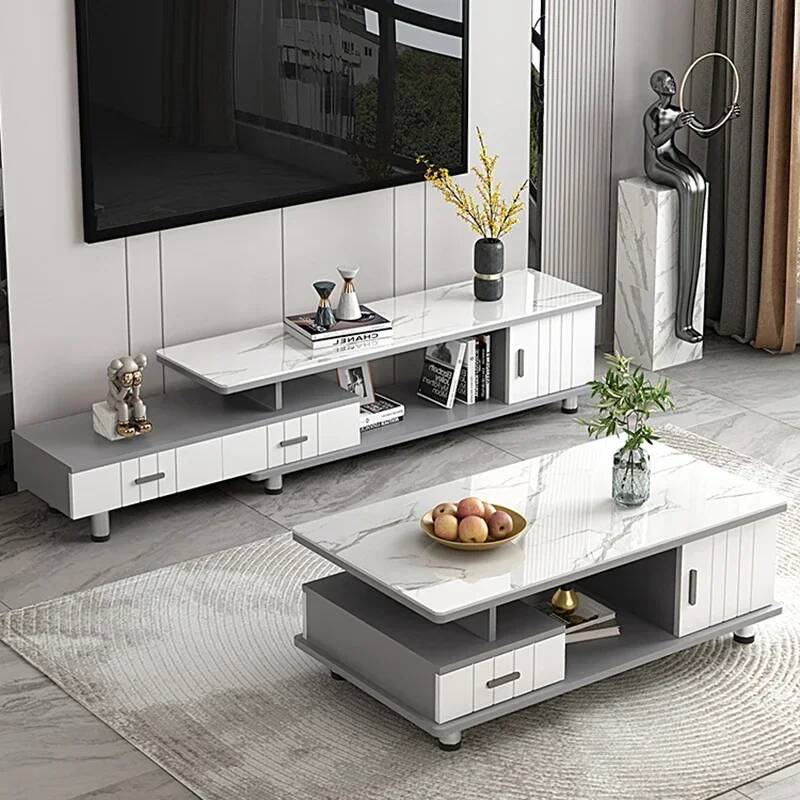 センタードロワーテレビテーブルオフィスコーヒーテーブルホワイ - Office Furniture Center のレビューと価格