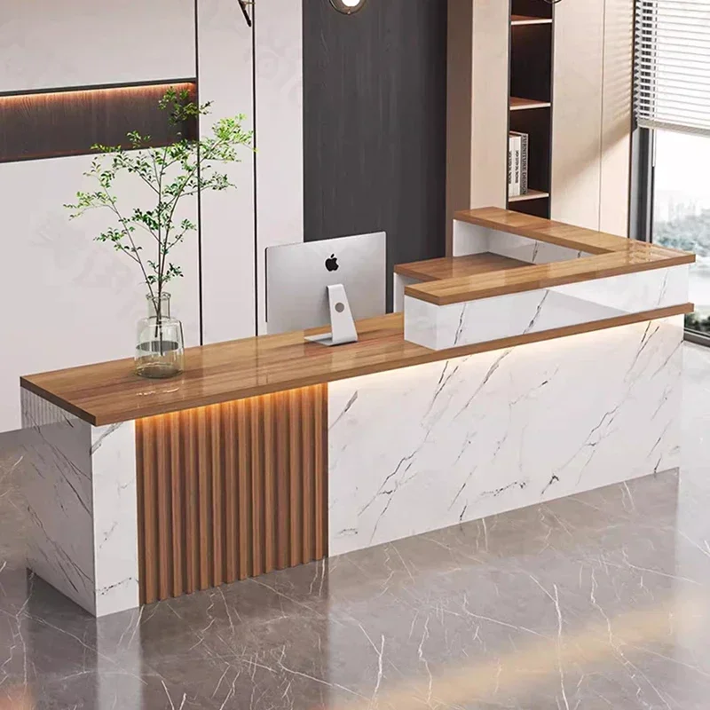 イタリアの受付デスク ユニークなカスタマイズデザイン シンプ - Office Furniture Bali のレビューと価格